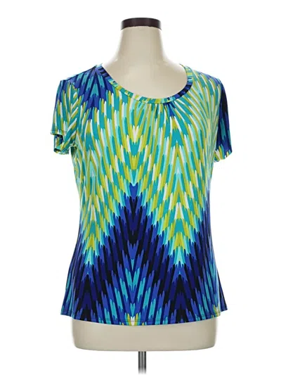 Pre-owned Worthington Short Sleeve T-shirt In Blue