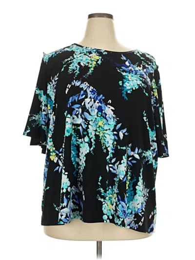 Pre-owned Worthington Short Sleeve T-shirt In Blue