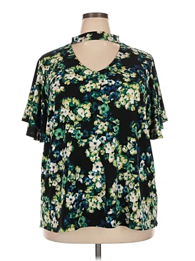 Pre-owned Worthington Short Sleeve T-shirt In Green