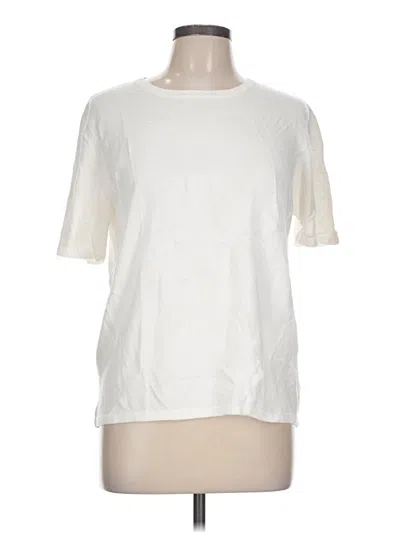 Pre-owned Worthington Short Sleeve T-shirt In Ivory