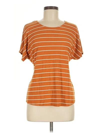 Pre-owned Worthington Short Sleeve T-shirt In Orange