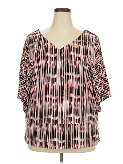 Pre-owned Worthington Short Sleeve T-shirt In Pink