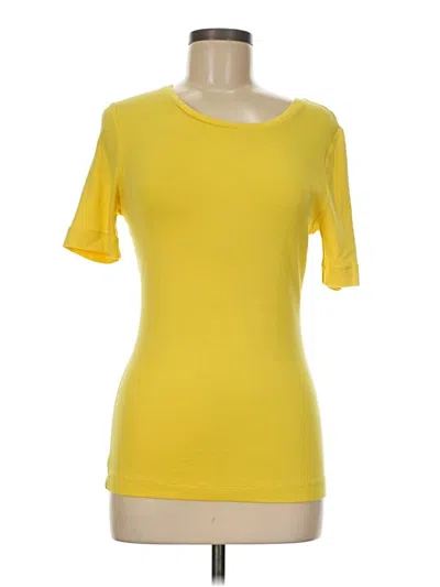 Pre-owned Worthington Short Sleeve T-shirt In Yellow