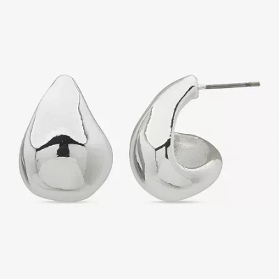 Worthington Silver Tone 20.3mm Stud Earrings