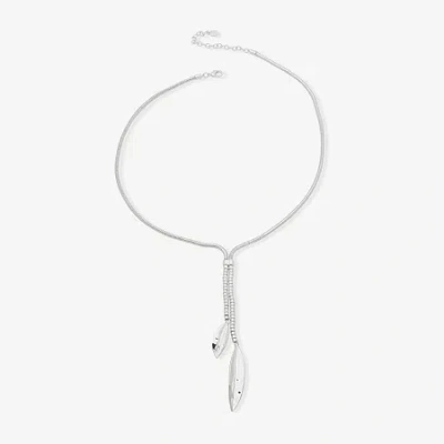 Worthington Silver Tone Bolo Womens 22 Inch Y Necklace In Metallic