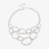 Worthington Silver Tone Womens 17 Inch Strand Necklace In Silver