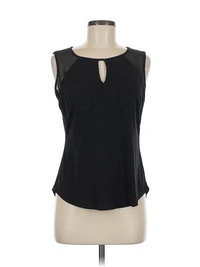 Pre-owned Worthington Sleeveless Blouse In Black