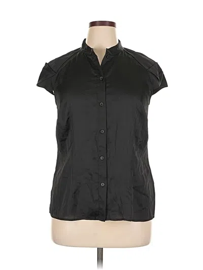 Pre-owned Worthington Sleeveless Blouse In Black
