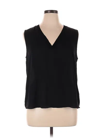 Pre-owned Worthington Sleeveless Blouse In Black