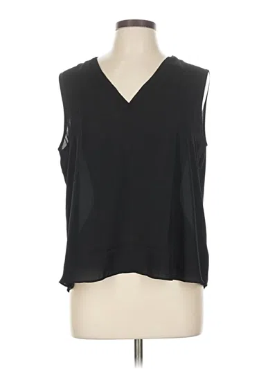 Worthington Sleeveless Blouse In Black