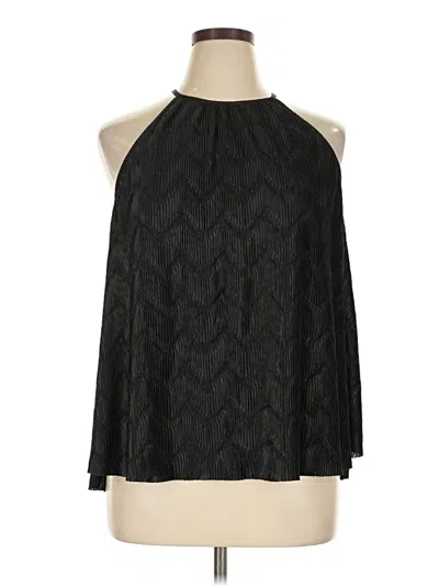 Pre-owned Worthington Sleeveless Blouse In Black
