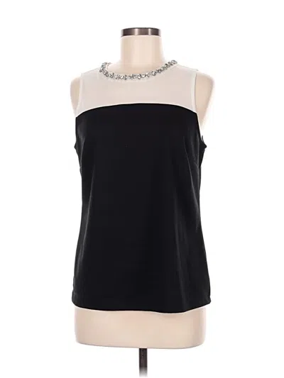Pre-owned Worthington Sleeveless Blouse In Black