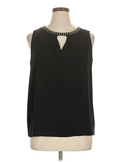 Pre-owned Worthington Sleeveless Blouse In Black