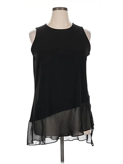 Pre-owned Worthington Sleeveless Blouse In Black