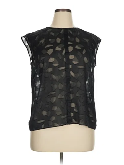 Pre-owned Worthington Sleeveless Blouse In Black