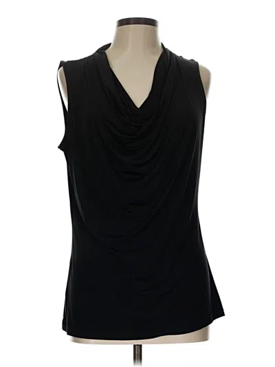 Pre-owned Worthington Sleeveless Blouse In Black