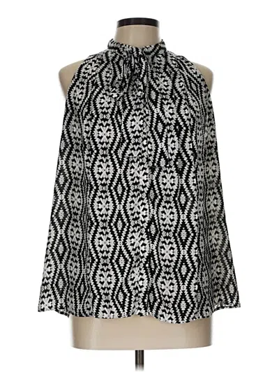 Pre-owned Worthington Sleeveless Blouse In Black
