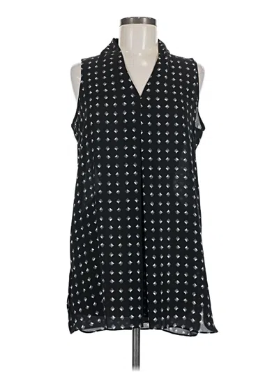 Pre-owned Worthington Sleeveless Blouse In Black