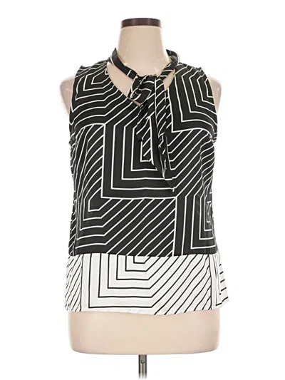 Pre-owned Worthington Sleeveless Blouse In Black