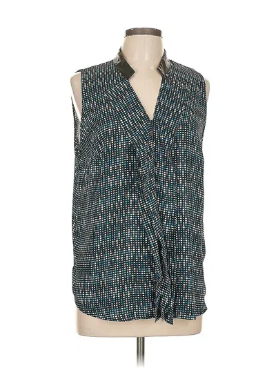 Pre-owned Worthington Sleeveless Blouse In Blue