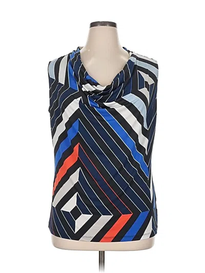 Pre-owned Worthington Sleeveless Blouse In Blue