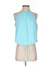 Worthington Sleeveless Blouse In Blue