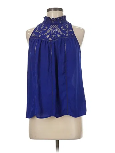 Pre-owned Worthington Sleeveless Blouse In Blue