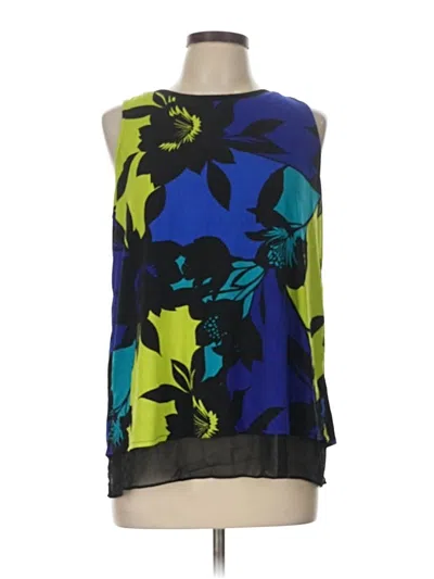 Pre-owned Worthington Sleeveless Blouse In Blue
