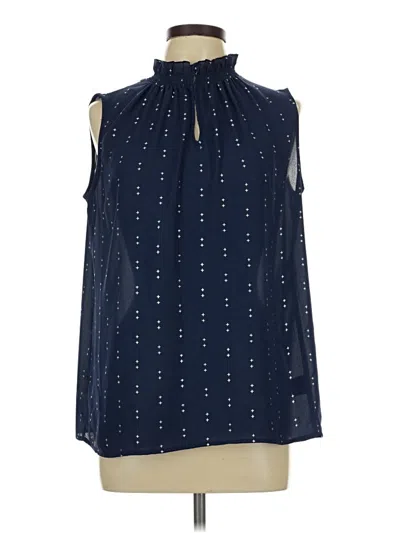 Pre-owned Worthington Sleeveless Blouse In Blue