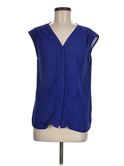 Pre-owned Worthington Sleeveless Blouse In Blue
