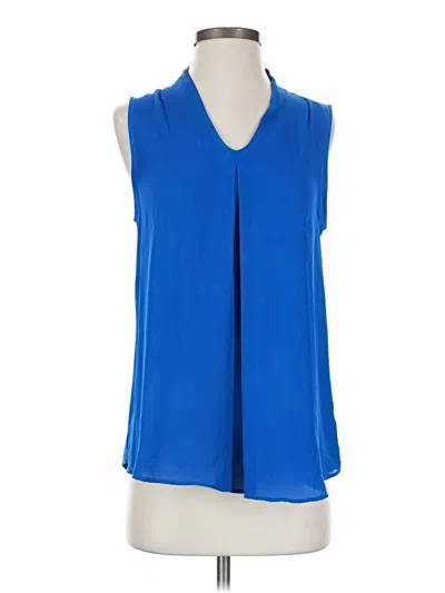 Pre-owned Worthington Sleeveless Blouse In Blue
