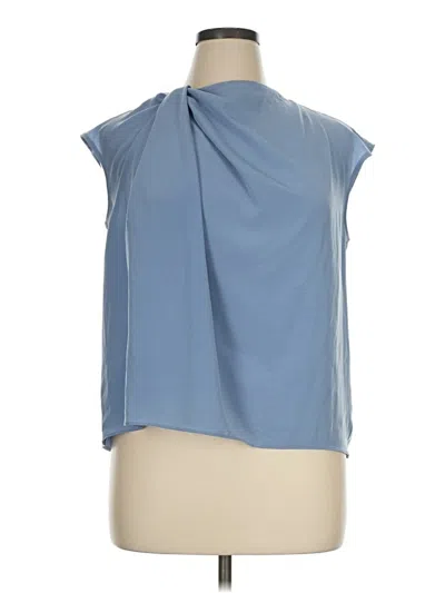 Pre-owned Worthington Sleeveless Blouse In Blue