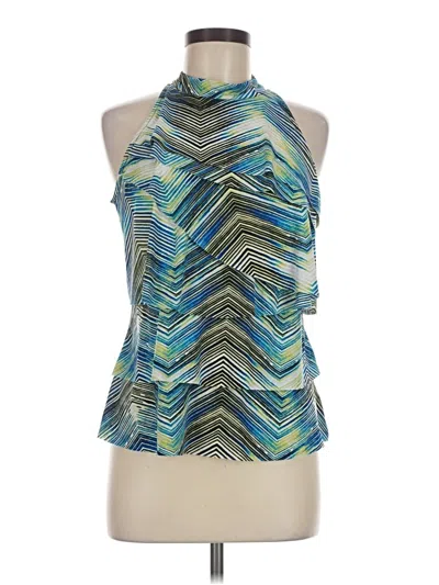 Pre-owned Worthington Sleeveless Blouse In Blue