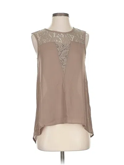 Pre-owned Worthington Sleeveless Blouse In Brown