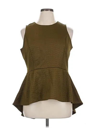 Pre-owned Worthington Sleeveless Blouse In Brown