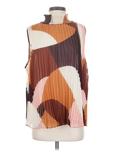 Worthington Sleeveless Blouse In Multi