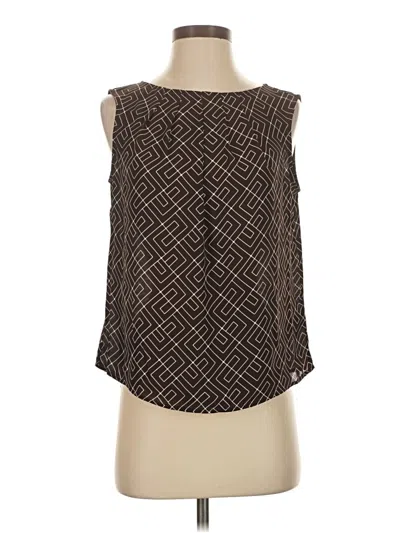 Pre-owned Worthington Sleeveless Blouse In Brown