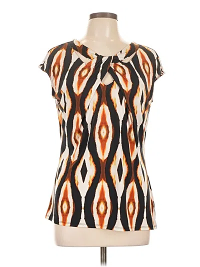 Pre-owned Worthington Sleeveless Blouse In Brown