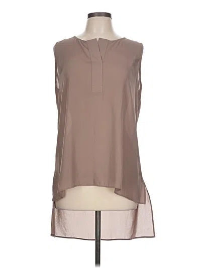 Pre-owned Worthington Sleeveless Blouse In Brown