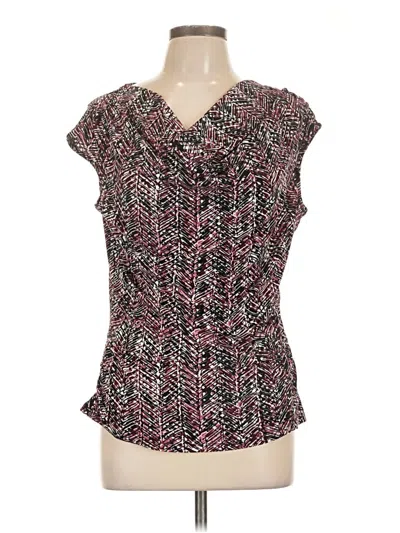 Pre-owned Worthington Sleeveless Blouse In Burgundy