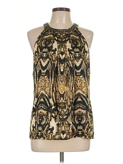 Pre-owned Worthington Sleeveless Blouse In Gold