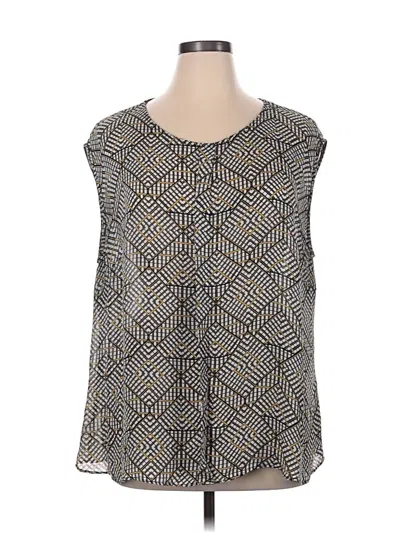 Pre-owned Worthington Sleeveless Blouse In Gray
