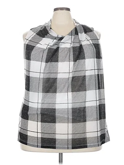 Pre-owned Worthington Sleeveless Blouse In Gray