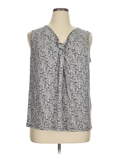Pre-owned Worthington Sleeveless Blouse In Gray