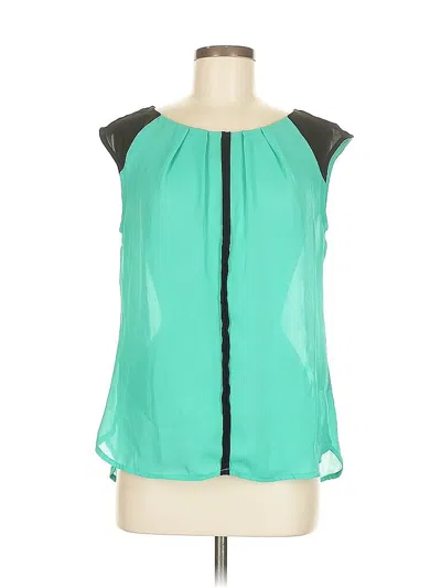 Pre-owned Worthington Sleeveless Blouse In Green