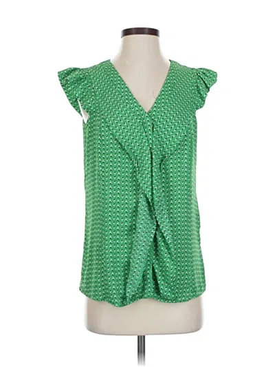 Pre-owned Worthington Sleeveless Blouse In Green