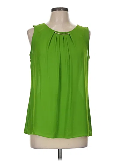 Pre-owned Worthington Sleeveless Blouse In Green