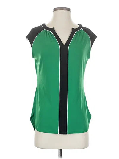 Pre-owned Worthington Sleeveless Blouse In Green