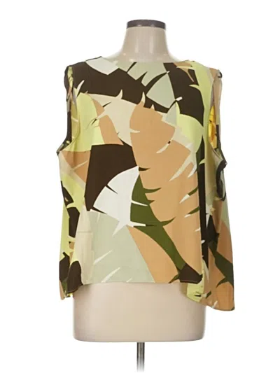 Pre-owned Worthington Sleeveless Blouse In Green