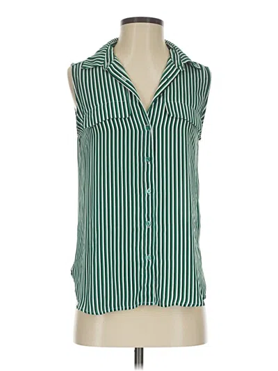 Pre-owned Worthington Sleeveless Blouse In Green